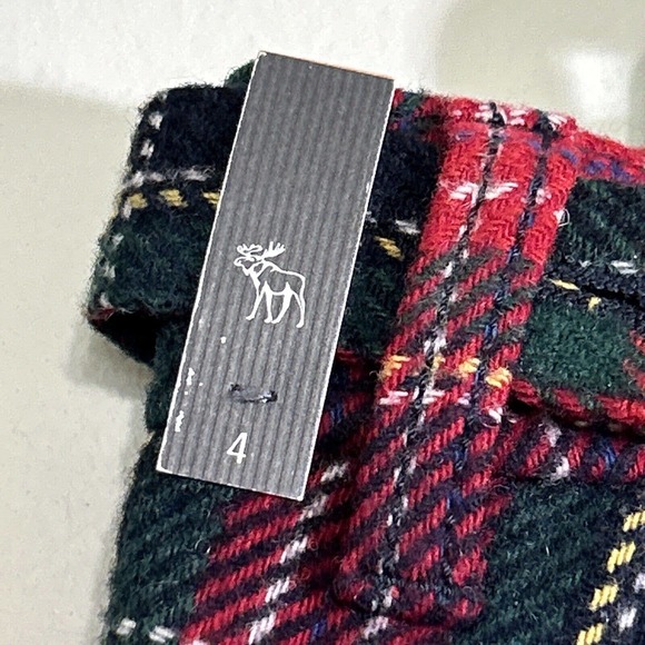 COPY - Abercrombie & Fitch A&F Women Red Plaid Short Pants Size 4 - Picture 5 of 6